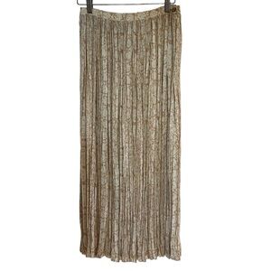 Vintage pleated floral print maxi skirt by Preng Ddang Sz 6 excellent condition